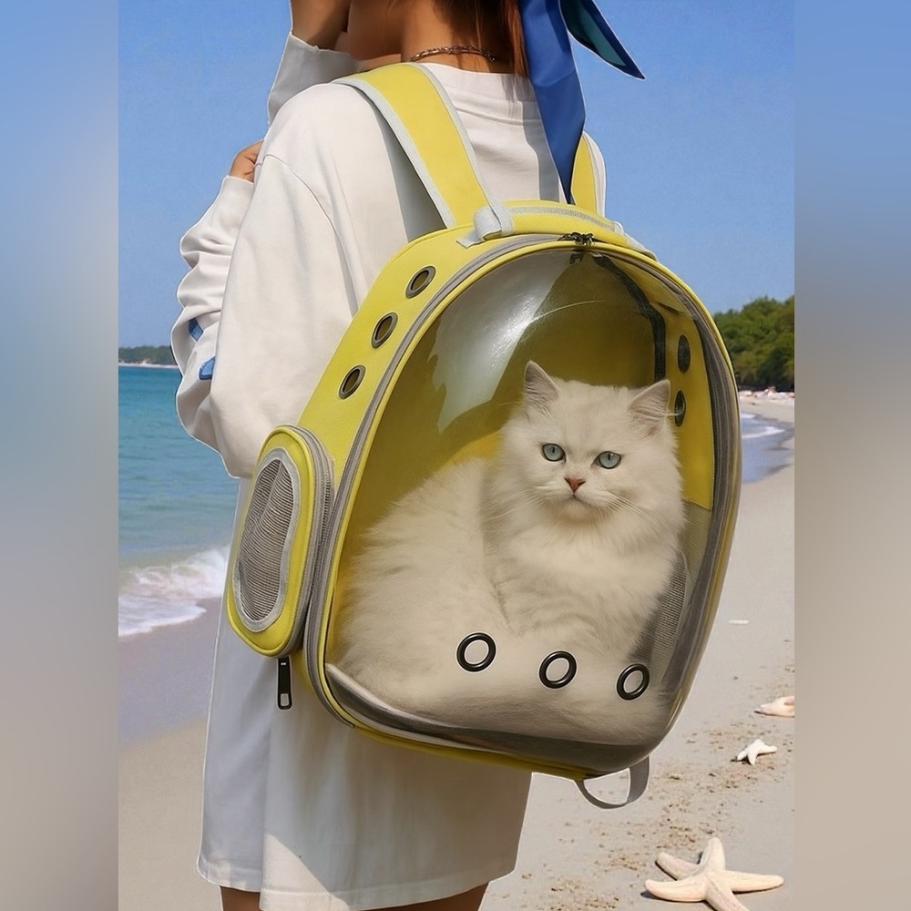 Space Capsule Pet Carrier Backpack – For Small Cats & Dogs Breathable Bubble